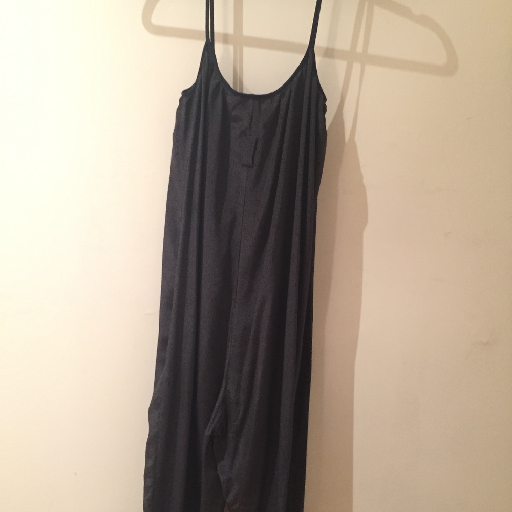 Silk Printed Jumpsuit with Ruching